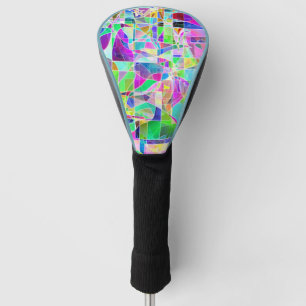 Cute colourful fragments design golf head cover