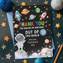 Cute Colourful Galaxy Outer Space Birthday Party 