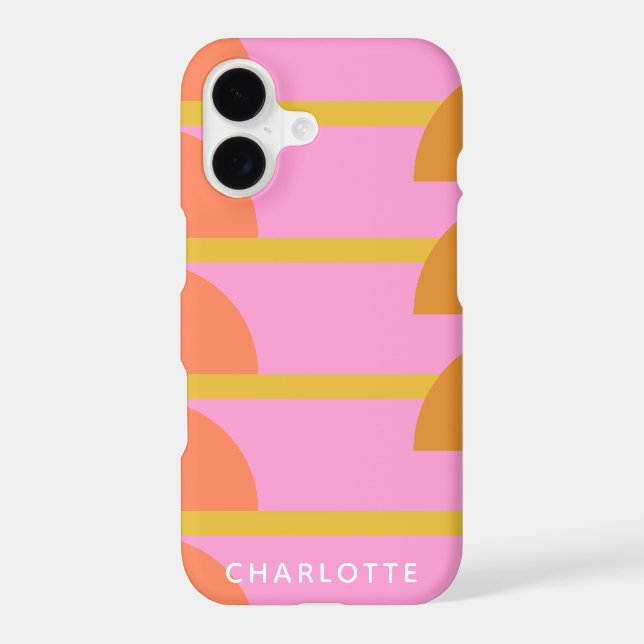 Cute Colourful Geometric Scandinavian Personalized (Back)