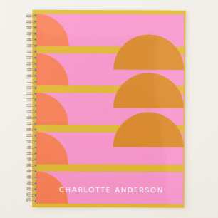 Cute Colourful Geometric Scandinavian Personalized Planner