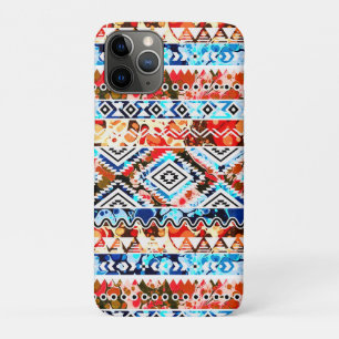 Cute colourful girly aztec patterns iPhone 11 pro case