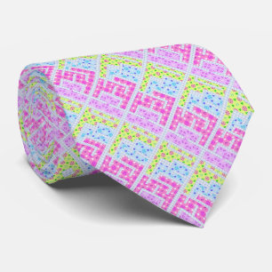 Cute colourful girly geometric graffiti patterns tie