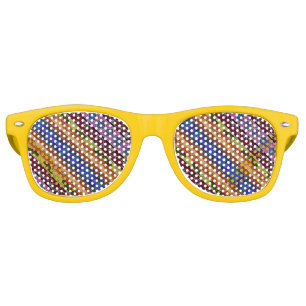 Cute colourful hand drawing mug retro sunglasses