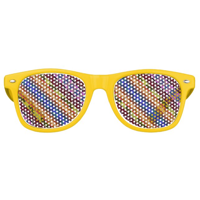 Cute colourful hand drawing  mug retro sunglasses (Front)