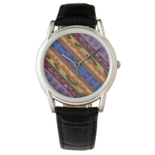 Cute colourful hand drawing  mug watch