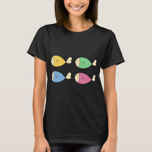 Cute Colourful Hand Drawn Fish Set T-Shirt