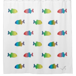 Cute Colourful Happy Fish Pattern