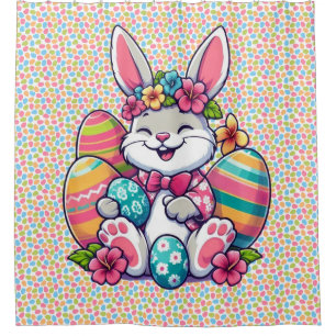 Cute,  & colourful Hawaiian/tropical Easter bunny