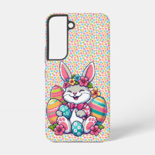 Cute, & colourful Hawaiian/tropical Easter bunny Samsung Galaxy Case