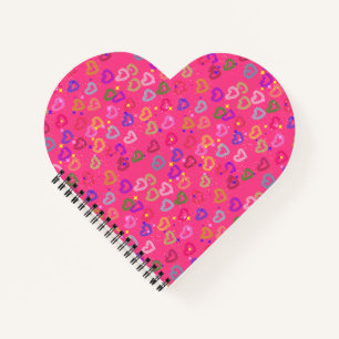 Cute Colourful Heart  Notebook