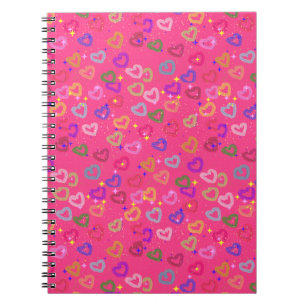 Cute Colourful Heart  Notebook