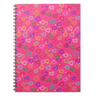 Cute Colourful Heart Notebook