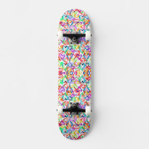 Cute colourful hearts patterns Case-Mate iPhone ca Skateboard