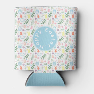 Cute Colourful Hoppy Easter Medium Can Cooler
