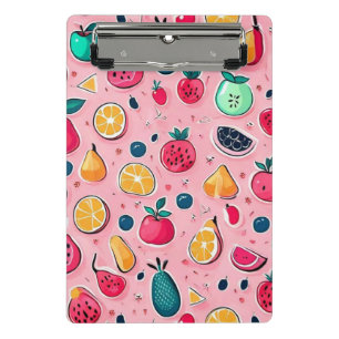 Cute colourful ice cream cones mini clipboard