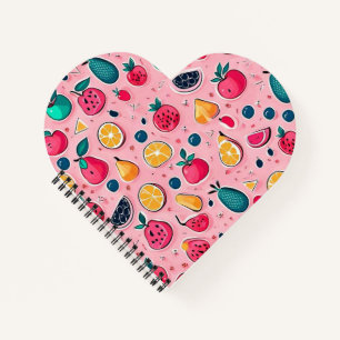 Cute colourful ice cream cones notebook