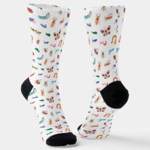 Cute Colourful Insect Pattern Socks