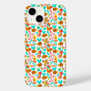 Cute colourful insects patterns Case-Mate iPhone 14 case