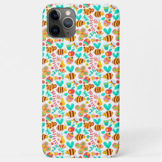 Cute colourful insects patterns iPhone 11 pro max case