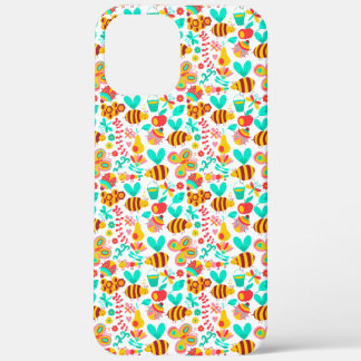 Cute colourful insects patterns iPhone 12 pro max case