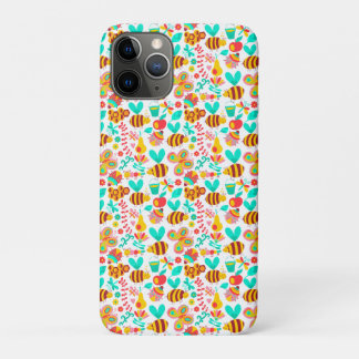 Cute colourful insects patterns iPhone 11 pro case
