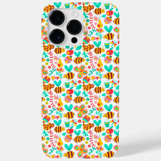 Cute colourful insects patterns Case-Mate iPhone 14 pro max case