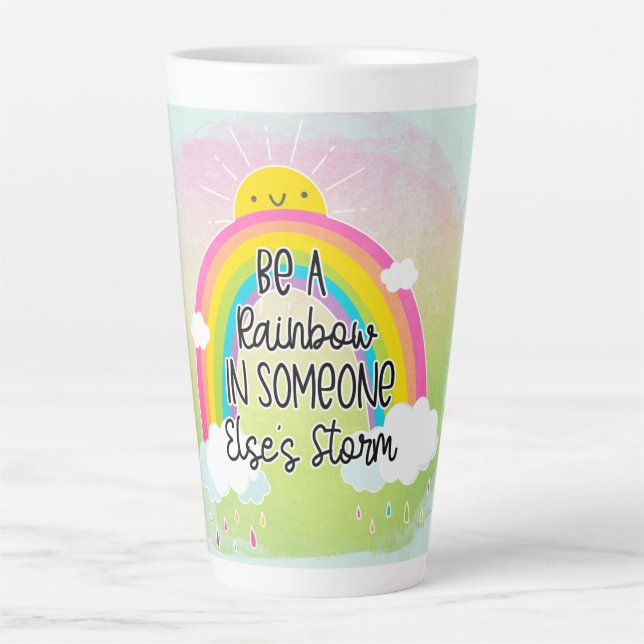 Cute & Colourful Inspirational Latte Mug (Front)