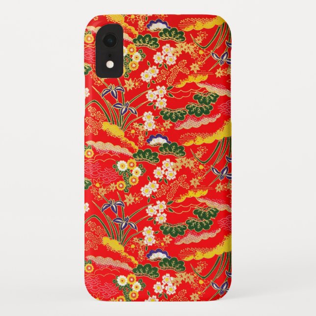 Cute colourful japanese floral patterns Case-Mate iPhone case (Back)