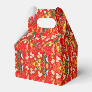 Cute colourful japanese floral patterns favour box