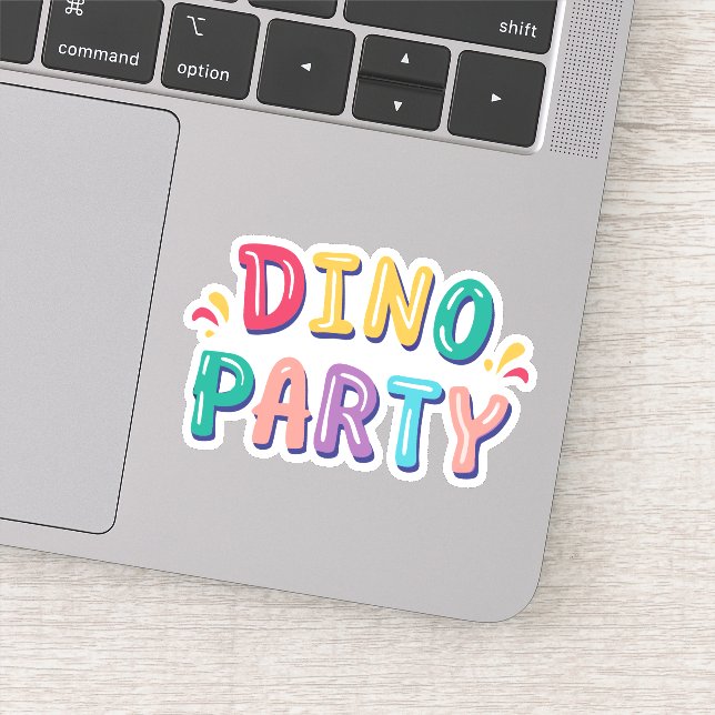cute colourful kid's dino birthday party  (Detail)