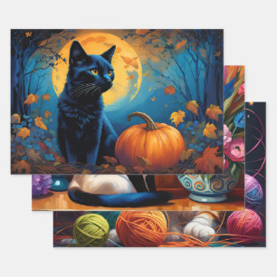 Cute Colourful Kittens  Wrapping Paper Sheet