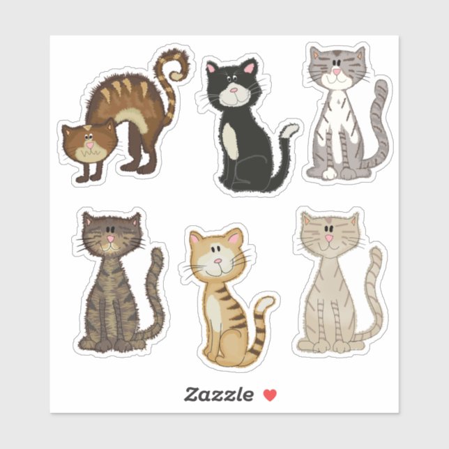 Cute Colourful Kitty Cat Animal Pet  (Sheet)