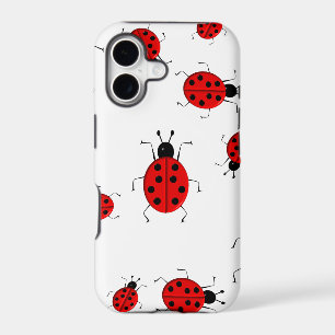 Cute colourful ladybugs clip art