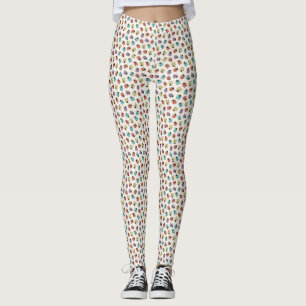 Cute Colourful Ladybugs Pattern  Leggings