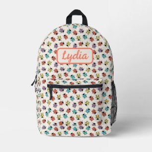 Cute Colourful Ladybugs Personalized Backpack