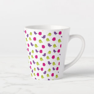 Cute colourful latte mug