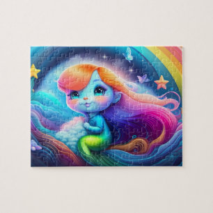 Cute Colourful Little Mermaid Jigsaw Puzzle