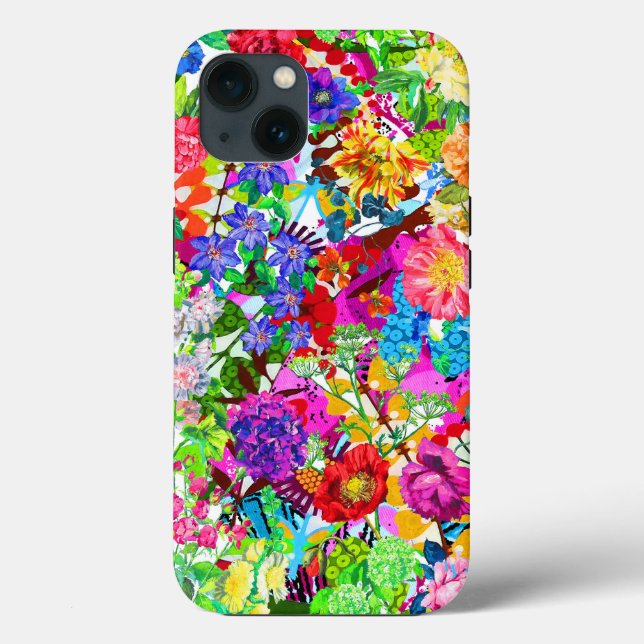 Cute colourful magic flowers Case-Mate iPhone case (Back)