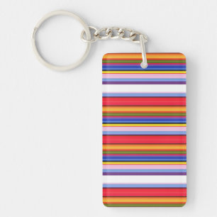 Cute colourful magic stripes keychain