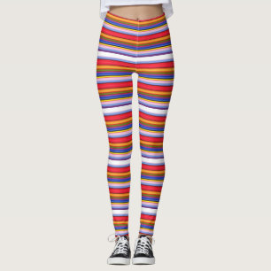Cute colourful magic stripes leggings