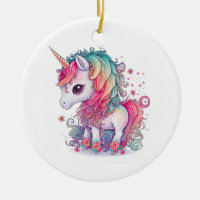 Cute Colourful Magical Creature Unicorn Artwork |
