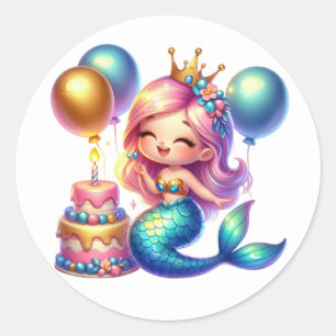 Cute Colourful Mermaid Stickers