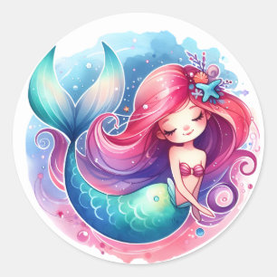 Cute Colourful Mermaid Stickers