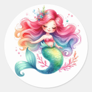 Cute Colourful Mermaid Stickers