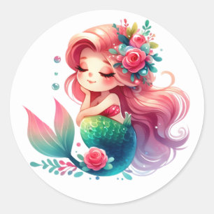Cute Colourful Mermaid Stickers