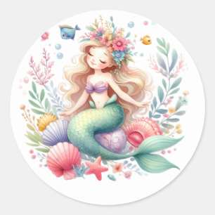 Cute Colourful Mermaid Stickers