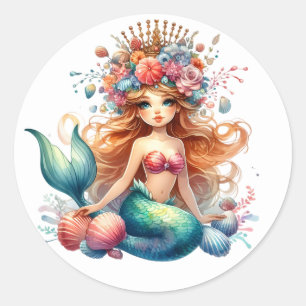Cute Colourful Mermaid Stickers