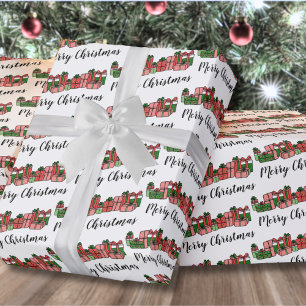 Cute Colourful Merry Christmas Wrapping Paper