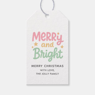 Cute Colourful Modern Christmas Gift Tags