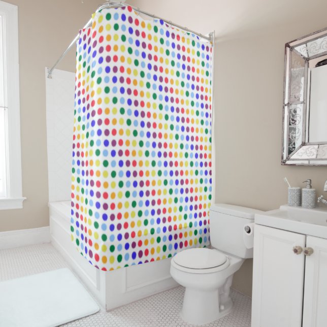 Cute Colourful Modern Rainbow Dots (In Situ)